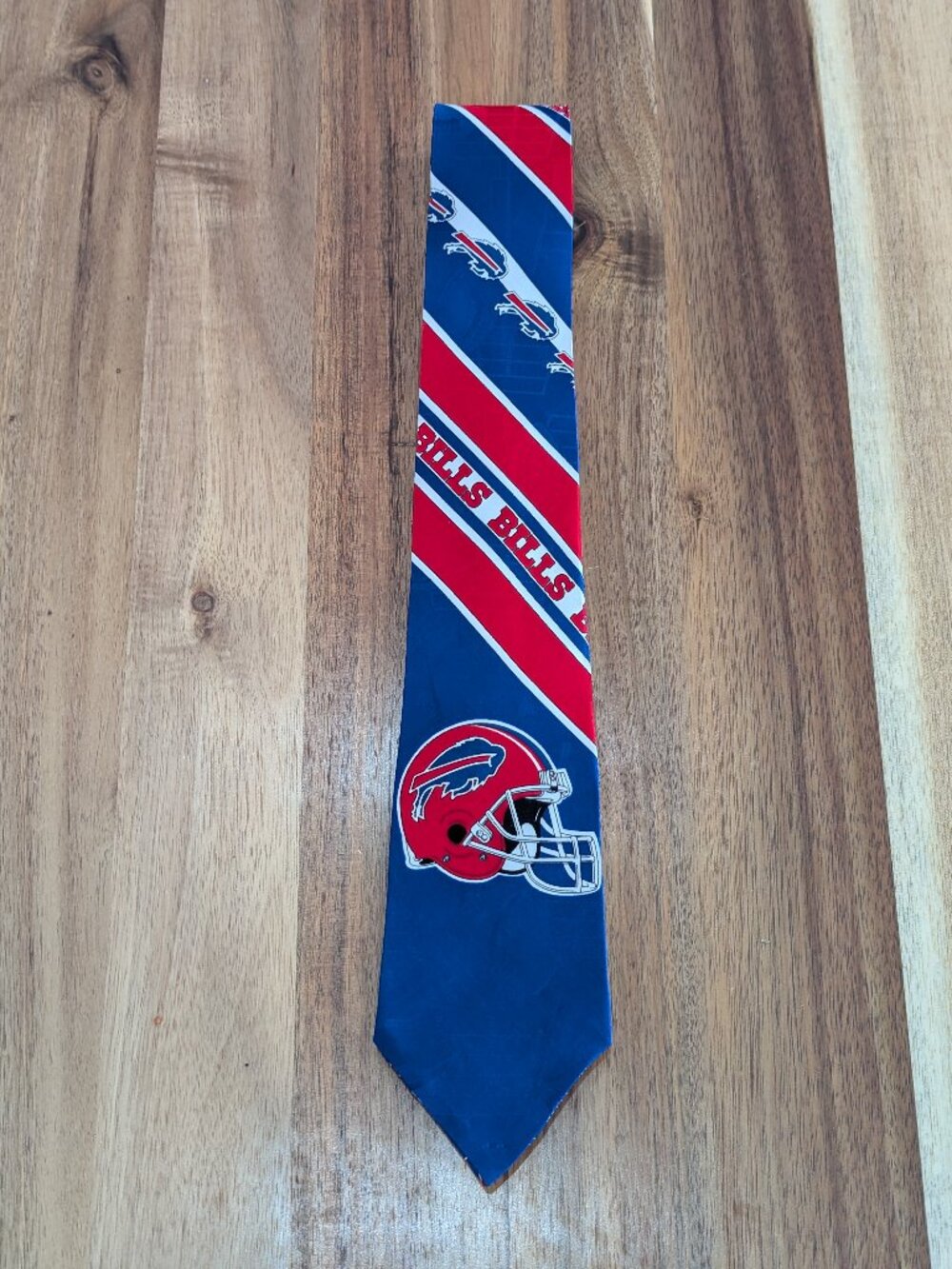 Buffalo Bills Silky Satin Men's Neck Tie. Custom handmade. New